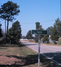 City Limits of Faro, NC
