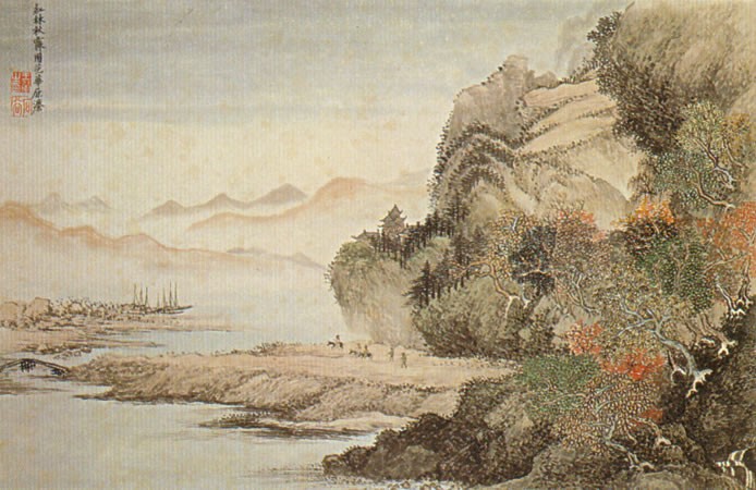 Album of Flowers and Landscapes, Leaf 10, Wang Hui (1632-1717)