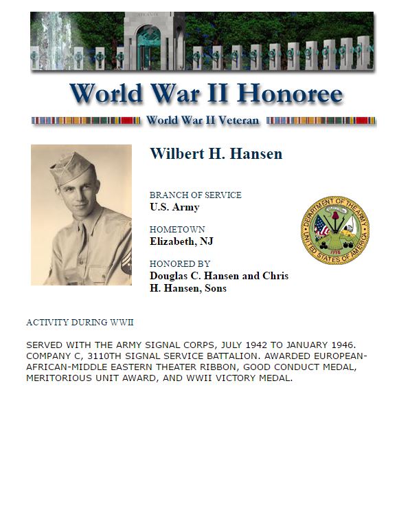 Honor Page