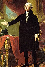 [portrait of Washington in East Room]