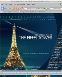 Eiffel Tower Homepage