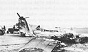 B-18 wreckage on the Hickam flight line