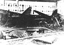 aircraft wreckage inside Hickam Field hangar