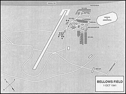 Map: Bellows Field, 1 Oct 1941