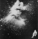 Bombs hit ammo ship