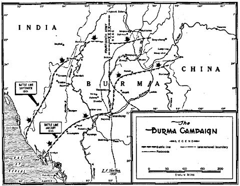 Map: The Burma Campaign