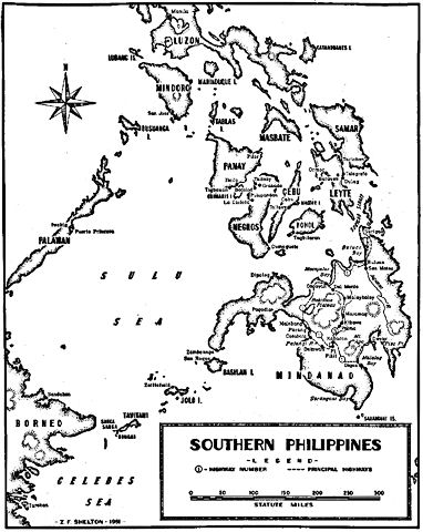 Map: Southern Philippines