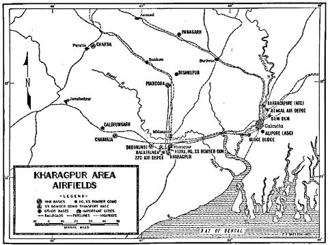 Map: Kharagpur Area Airfields