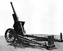Figure 226. Model 96 (1936) 150-mm howitzer at maximum elevation