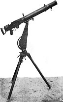 Figure 230. Model 92 (1932) 7.7-mm machine gun (Lewis type) in position for AA fire