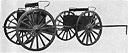 Figure 321. Typical horse-drawn caisson and limber