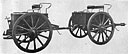 Figure 322. Alternative type caisson and limber for 105-mm field gun