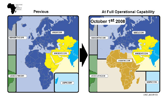 Figure 1. Area of Responsibility for Africa Command