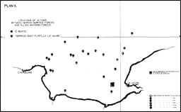 Plan 5.-Locations of Actions Between German Surface Forces and Allied Invasion Forces-