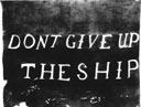 Perry's famous battle flag ('Don't Give Up the Ship')