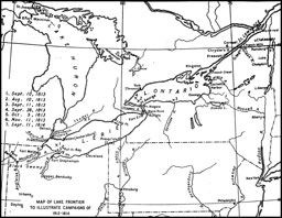 Map of Lake Frontier to Illustrate Campaigns of 1812-1814