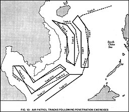 Figure 13: Air Patrol Tracks Following Penetration Exercises