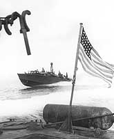 Photo # 80-G-58545:  USS PT-174 underway during operations in the Solomon Islands, January 1944