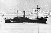 Photo # NH 57276:  USS Augusta in European waters, circa 1866-67
