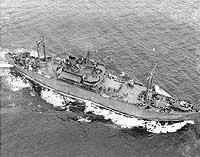Photo # NH 97722:  USS Appalachian underway in October 1943