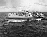 Photo # NH 97824:  USS Cimarron underway at sea, November 1965