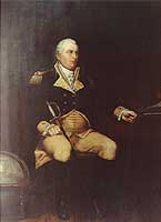 Photo # KN-10909:  Commodore John Barry, USN.  Portrait in oils by Robert Hinckley