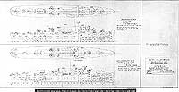 Photo # S-511-62:  Preliminary design plan for 'bombardment ship' and 'anti-aircraft ship' conversions of escort ships (DE)
