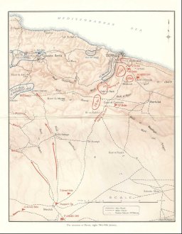Map: Derna, night 29th-30th January 1941