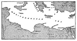 Map: The Mediterranean area