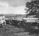 Artillery captured from the Italians after the conquest of Saio