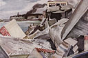 Painting: Dieppe fortifications