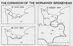 Map: Expansion of the Normandy Bridgehead