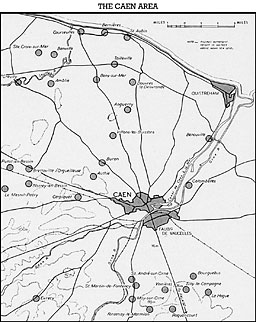 Map: The Caen Area