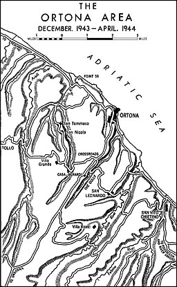 Map: The Ortona Area