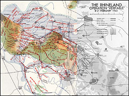 Map 10.--The Rhineland: Operation 'V<font size=-1>ERITABLE</font>' 8-21 February 1945