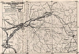 Map: The Advance--Kassala to Keren, 19 Jan to 2 Feb 1941