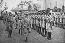 Lt.-Gen. Sir William Piatt inspects guard of honour at the Governor's Palace at Asmara