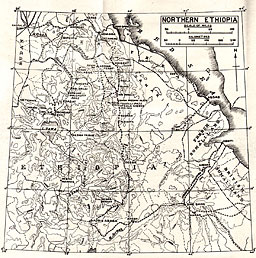 Map of Northern Ethiopia