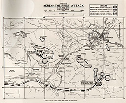Map: Keren--The First Attack, 2-14 Feb 1941