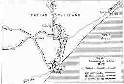 The crossing of the river Juba, February 1941