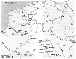 British dispositions, 9th May 1940