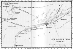 Sea route from Dunkirk