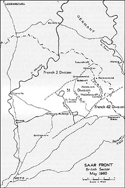 Saar front British sector May 1940