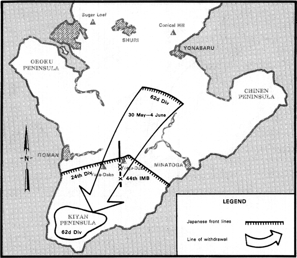 Battle map of Okinawa