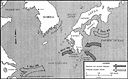 Map 2. Planned assaults in the Kyushu and Shanghai areas