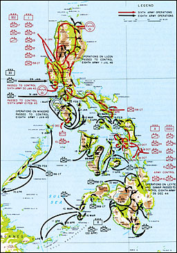 Plate No. 102, The Philippine Campaign, October 1944-July 1945