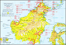 Plate No. 105, Enemy Dispositions on Borneo, 30 April 1945