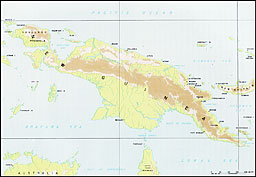 Plate No. 13, Relief Map of New Guinea