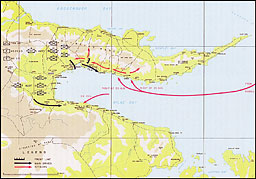 Plate No. 19, Enemy Landings at Milne Bay, August 1942