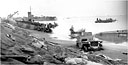 UNLOADING ON THE BEACH ON IWO JIMA
